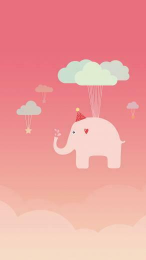 Cute Elephant iPhone Wallpaper iPad