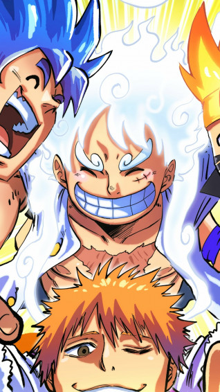 Goku Luffy Naruto Ichigo By Cidades