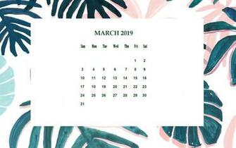 Floral March Desktop Calendar Maxcalendars In