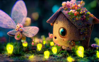 Fairy House Wallpaper 4k Cute Art