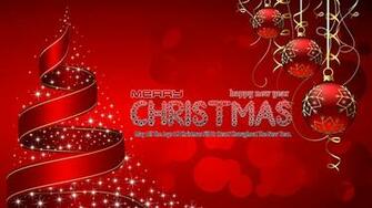 Merry Christmas Happy New Year Greetings Desktop HD