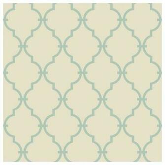 York Sure Strip Aqua Modern Trellis Removable Wallpaper Asian