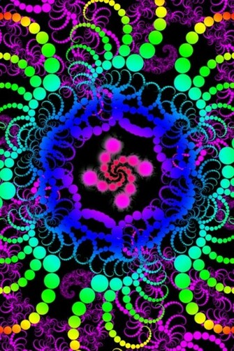 Psychedelic iPhone Wallpaper Shelves