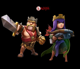 Clash Of S King And Queen Render By Kozejin