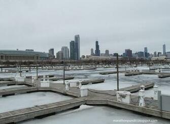 Marathon Pundit Photo Frozen Burnham Harbor In Chicago Winter