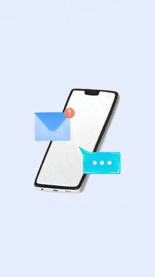 Smartphone Texting Bubble HD Wallpaper Photo Illustration