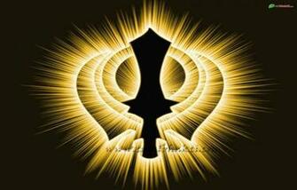 Sikh Khandwa Image Black And Yellow Color
