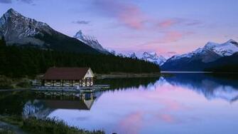 Canada Alberta Wallpaper Dusk National