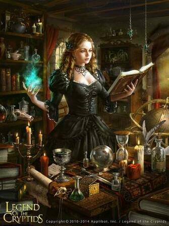 Magic Book Games Girl Dress Long Hair Cryptids Wallpaper Background