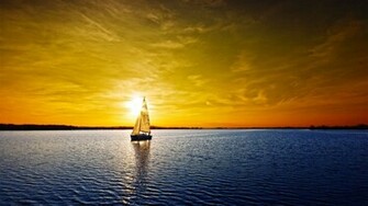 Beach Sunset HD Desktop Wallpaper