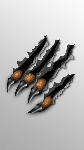 Claw Mark iPhone Plus And Wallpaper