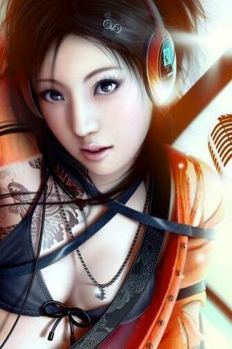 Wallpaper Apple iPhone 4s Animated Girl