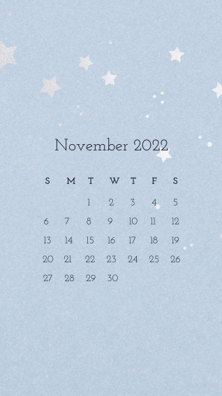 Vector Of Cute November Calendar Template