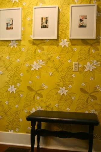 Grey And Yellow Wallpaper Bedroom Dream House Ideas