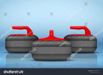 Background Curling Stones On Ice Field Equipment For Teams Sport