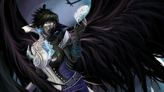 Red Eyed Dark Angel Wallpaper