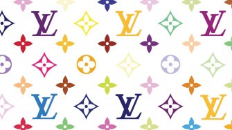 Lv Flower Logo Wallpaper