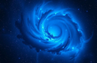 Blue Space Wallpaper