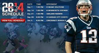 New England Patriots Schedule
