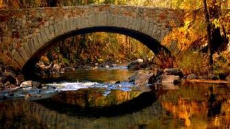 Bridge In Autumn Desktop Pc And Mac Wallpaper
