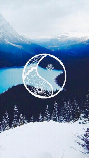 Blue Forest Frost iPhone Wallpaper Rivers Yang Ying Image