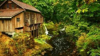 Wallpaper Grist Mill Woodland Washington Usa X