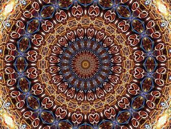 Stretch Rubber Mandala Abstract Background Textures Patterns