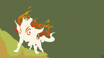Minimalist Wallpaper Amaterasu Okami By Ncoll36