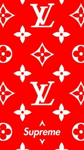Louis Vuitton X Supreme Idk In iPhone Wallpaper