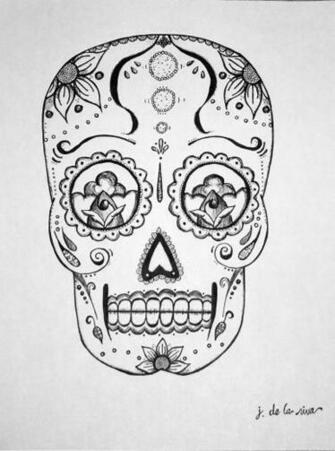 Candy Skull Drawings Picture