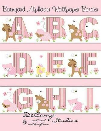 Animals Bedroom Decor Alphabet Letters Barnyard Animal