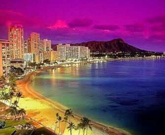 Waikiki Oahu Hawaii Beach Wallpaper HD Plus
