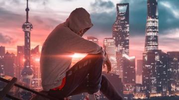 Wallpaper 4k Hoodie Boy Sitting Alone At House Top