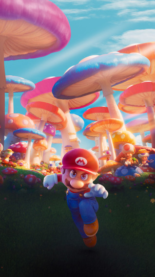 The Super Mario Bros Movie Mushroom 4k Wallpaper iPhone HD Phone