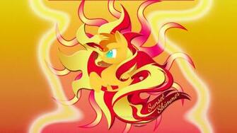 Wallpaper Logo Sunset Shimmer By Barrfind