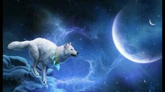 Wolf Stars Planets Fantasy Widescreen On The Desktop Pictures 3d