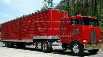Peterbilt Cabover Trailer Truck Semi