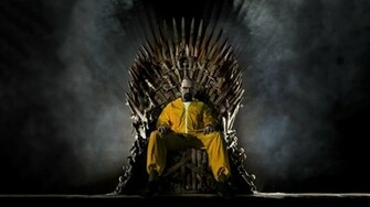 Walter White On The Iron Throne Breaking Bad Wallpaper