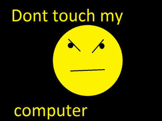 Deviantart More Like Dont Touch My Computer By Gothictomboy