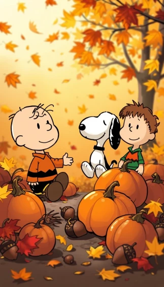 Peanuts Autumn Wallpaper