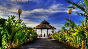 Welcome Paradise HDr Wallpaper HD