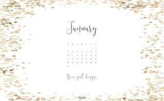 Computer Wallpaper Calendar January Happy Holidays Day