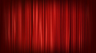 Photo Red Stage Curtain Act Presentation Front