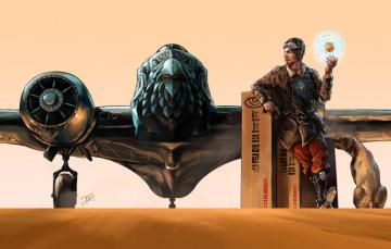 Wallpaper Dog Pilot The Plane Subject Aviator Image
