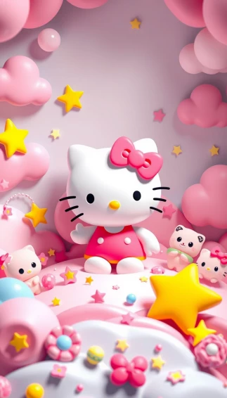 3d Hello Kitty Wallpaper