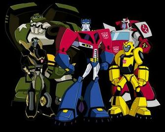 Animated Autobots Groupshot Full Size Transformers