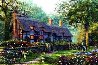 Country Cottage High Quality And Resolution Wallpaper