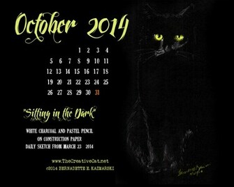 October Desktop Calendar