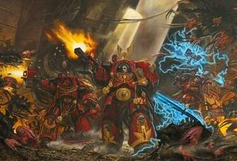 Warhammer 40k Blood Angels Armor Gun Desktop Wallpaper Games