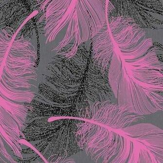 Coloroll Feathers Blown Vinyl Wallpaper Purple Black